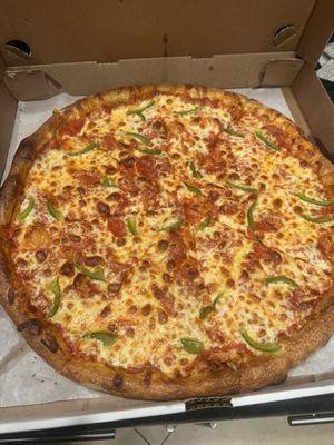 Pepperoni & green pepper.