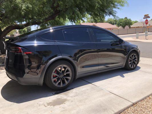 Ceramic IR 15% installed on a Tesla Model X.