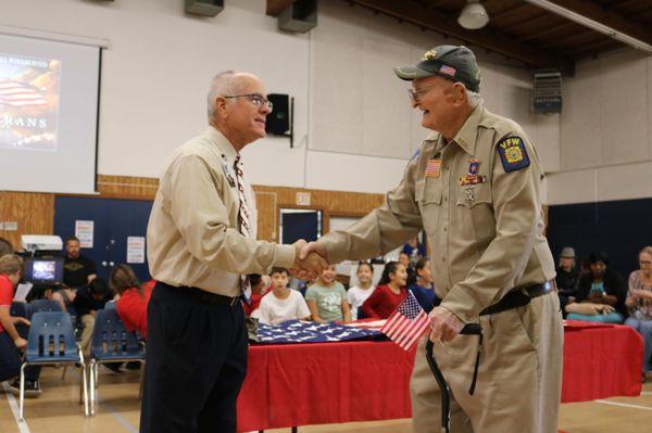 Honoring Veterans at our Annual Lower School Veterans Chapel