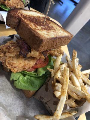 C.A.B. chicken sandwich with smoky bacon, avocado & more