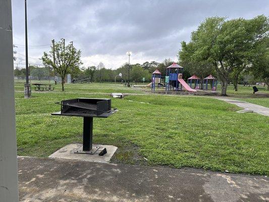 Play ground and barbecue area