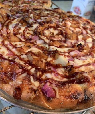 BBQ Chicken pizza Homemade BBQ sauce