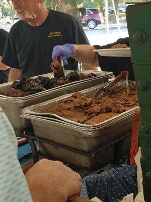 Brisket and sausage