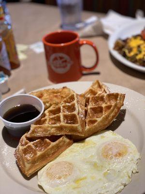 Chicken and waffles