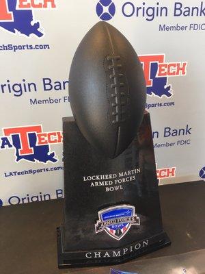 Origin Bank. A sponsor of Louisiana Tech athletics. 2016 Bulldog Football 14th Annual Armed Forces Bowl Champions. 48-45 victory over Navy!