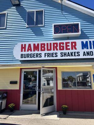 Front of Hamburger Mikey Spring Lake Michigan location. 909 West Savidge St. Spring Lake MI 49456