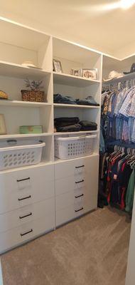 Primary closet