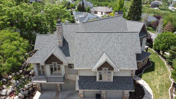 All the steep slopes and angle changes couldn't stop our crew from installing a new high quality roof on this Draper home.