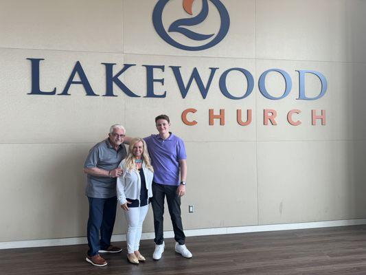 We were truly blessed to have the opportunity to come to Texas and visit Lakewood Church.