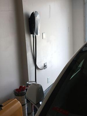 Installation of Tesla 60A Charger from future electrical raceway!