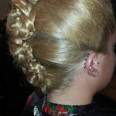 Braided updo