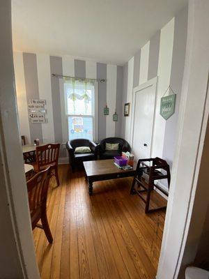 The Happy Bakery: (interior) Family/ dining area