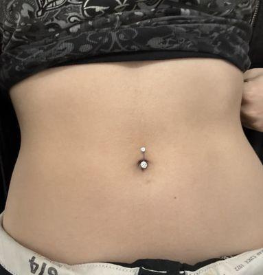 Navel piercing