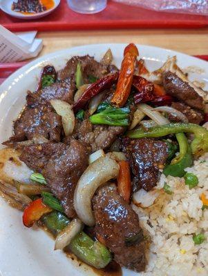 Mongolian Beef Made by Asian Guy. Excellent