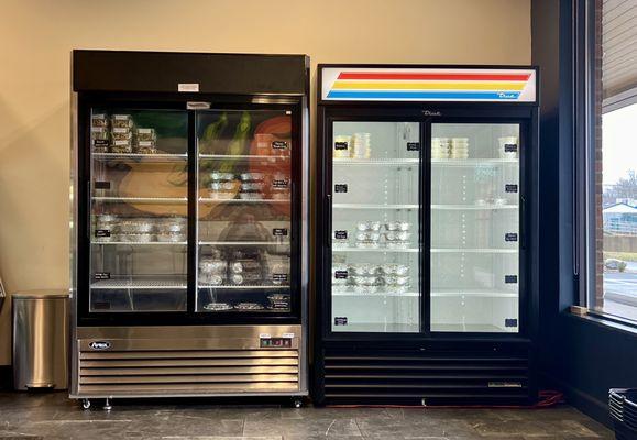 Grab and go meal fridges