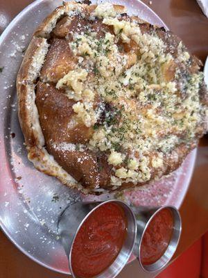 Giant 1lb garlic knot!