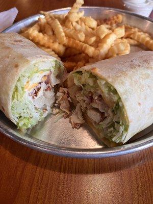 Chicken bacon ranch wrap