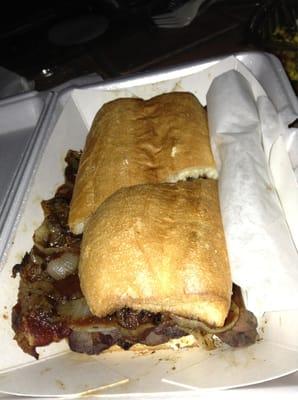 Tri tip sandwich