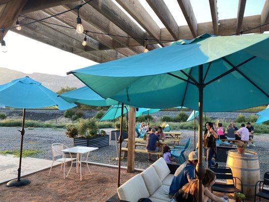 Patio of tasting room