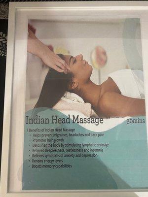 Relaxing Indian head massage