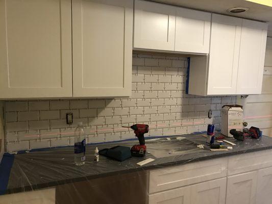 New backsplash