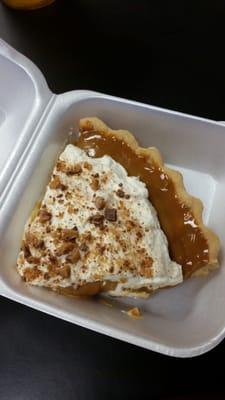 Banana caramel pie was to die for.