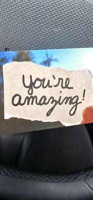 You're amazing! Card