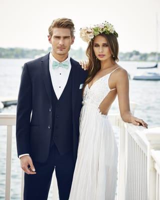 Michael Kors Navy Wedding Suit