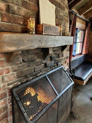 The Shed fireplace