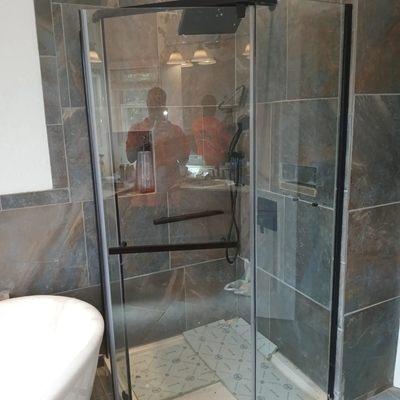 New shower enclosure (after)