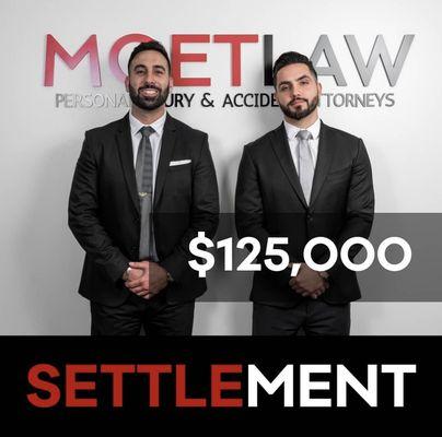 Recent settlement - MOET LAW GROUP