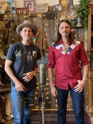 Duane Betts and Johnny Stachela when they stopped in to record a Tomboy Session with us.