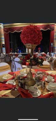 Paramount theater Christmas tea party