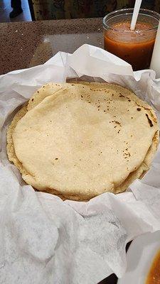 Handmade tortillas