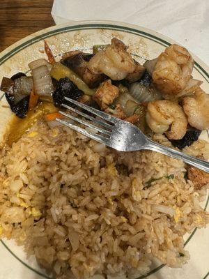 Shrimp hibachi plate