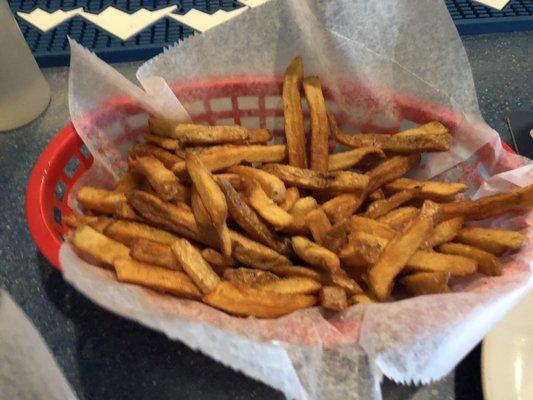 Hand cut fries.