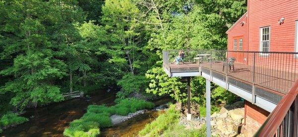 rear deck with river view