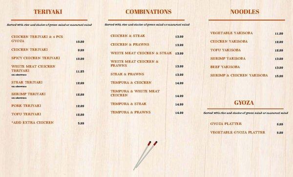 2022 Teriyaki Grill Menu (pg2)