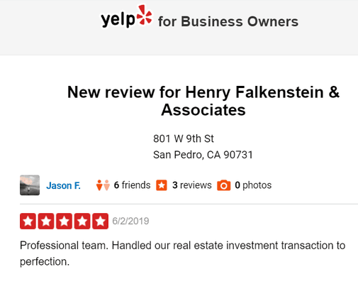 5 Star Rating from Client