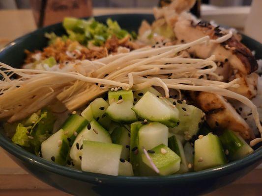 Build your own Chicken poke bowl