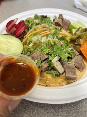 Tacos de Lengua