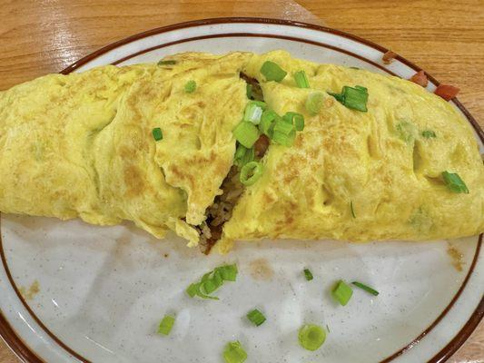 Portuguese fried rice with egg