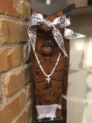 1/20/18. Saturday afternoon. Tupac socks!!