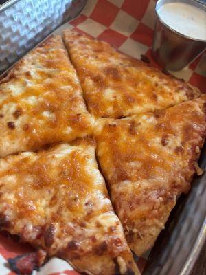 Kids flatbread cheese pizza