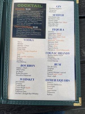 More cocktails and liquors