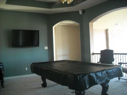 Game Room TV with speakers