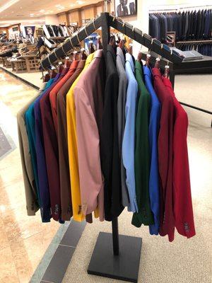 Men's jacket color selections