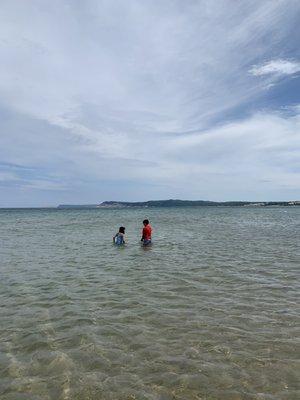 We basically had the beach to ourselves.