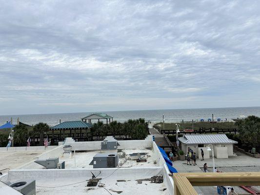 View from the third floor rooftop level