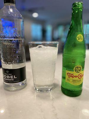 Tequila and Topo Chico